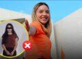 Caso-de-la-tia-paty-y-mariana-rodriguez | La Silla Regia Selfie-style Image of a Woman in an Orange Shirt Extending Her Arm Toward the Camera; Inset Circle Shows a Second Person with Eyes Covered, Highlighting Anonymity/identity Concealment. | La Silla Regia