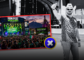 Bloque 2- Julio | La Silla Regia Colorful Outdoor Festival Stage at Fan Fest Monterrey 2026 with a Packed Crowd and Bright Lights. | La Silla Regia